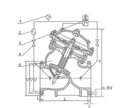3044永利集团活塞式安全泄压阀AX742X结构图